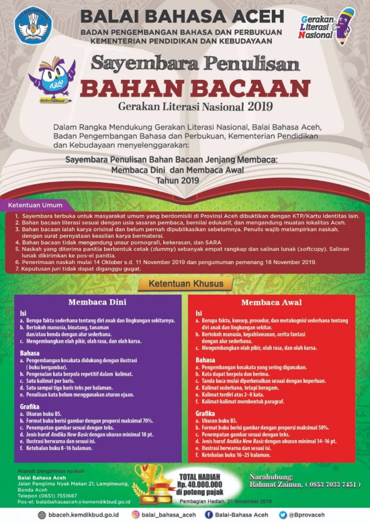 sayembara buku literasi