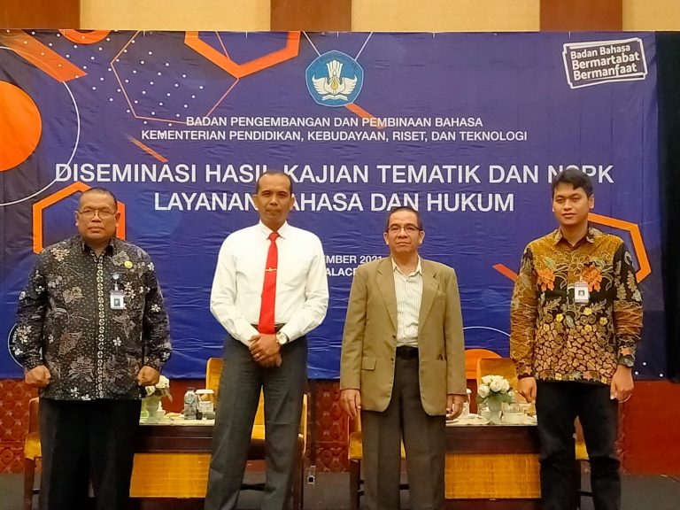 Diseminasi Hasil Kajian Tematik dan NSPK Layanan Bahasa dan Hukum Tahun 2021