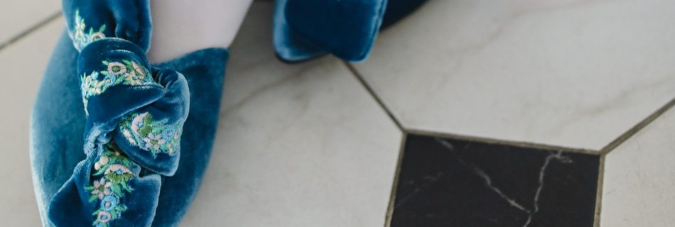 Ilustrasi sepatu biru