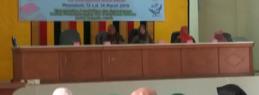 Suasana pembukaan Diseminasi GLN di Meulaboh