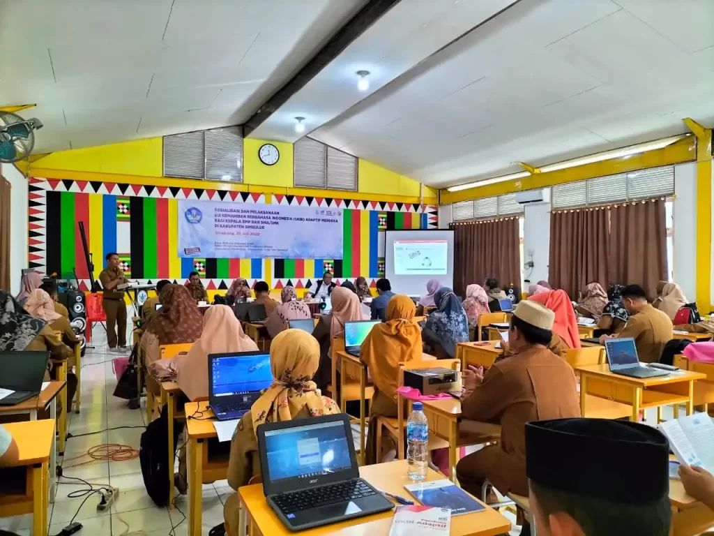 Suasana Sosialisasi UKBI Simeulue