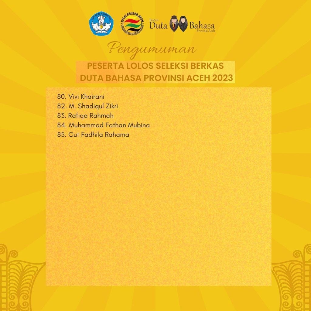 peserta lolos dubasprov aceh 2023 halaman 3