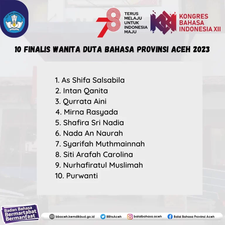finalis wanita 2023
