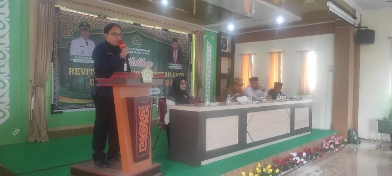 Pembukaan Pelatihan Guru Master Revitalisasi Bahasa Daerah Gayo di Kantor Kementerian Agama Kabupaten Bener Meriah
