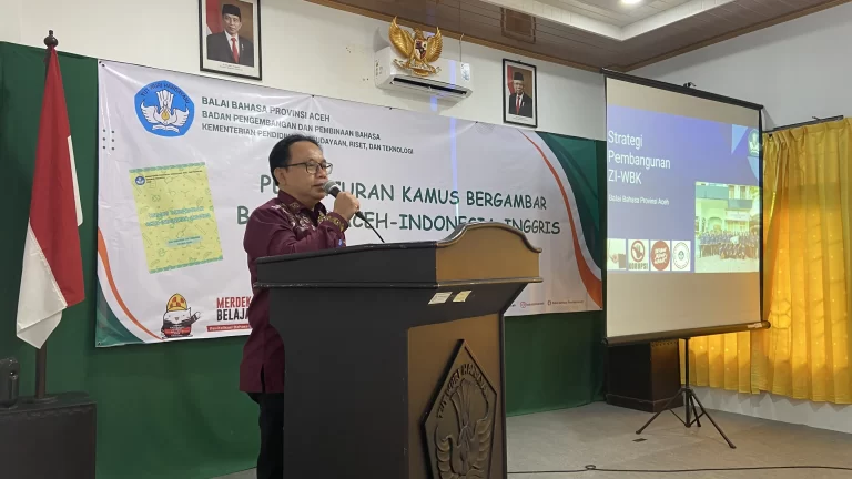 Balai Bahasa Provinsi Aceh Laksanakan Pencanangan ZI-WBK Pada 24 November 2023