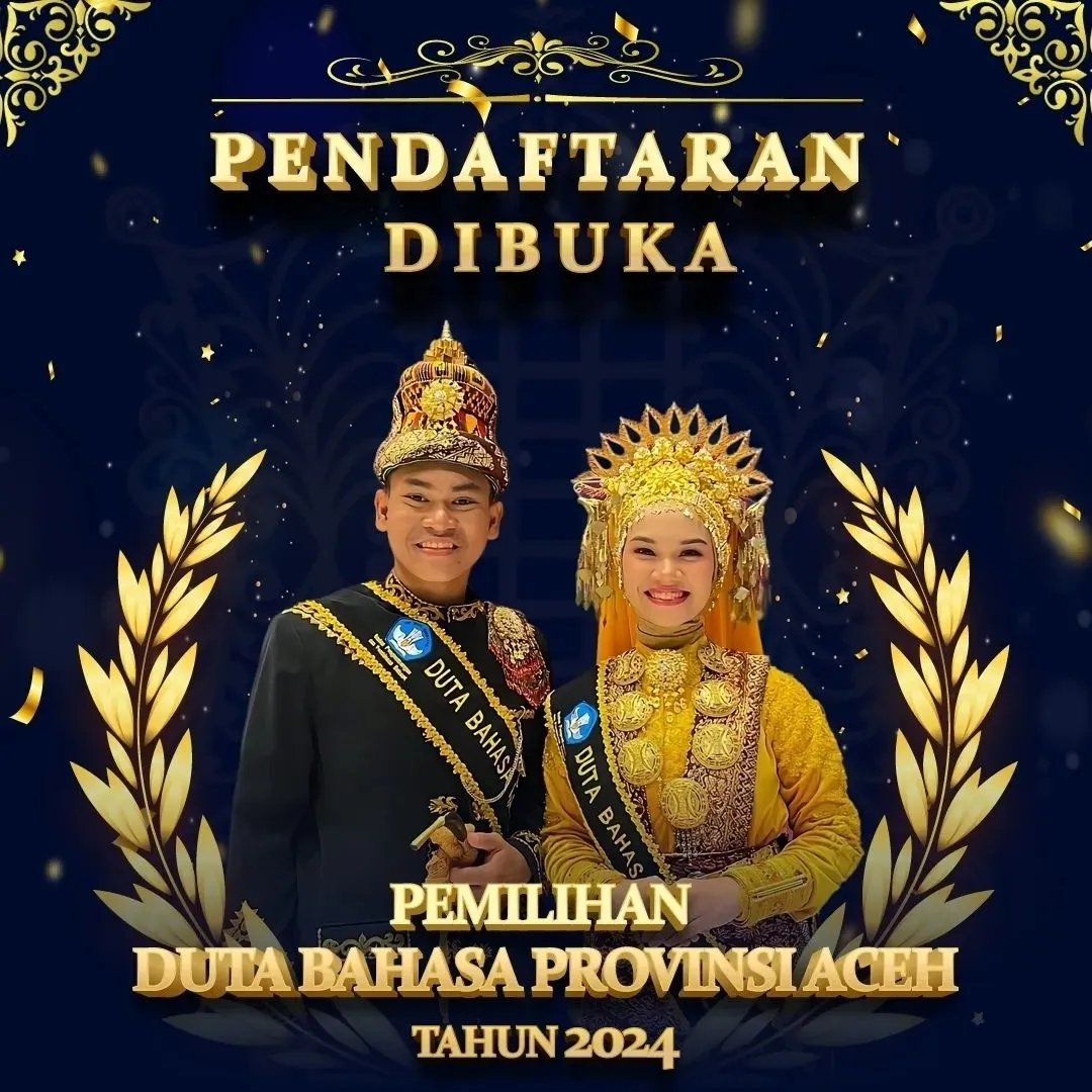 pembukaan pendaftaran duta bahasa provinsi aceh 2024