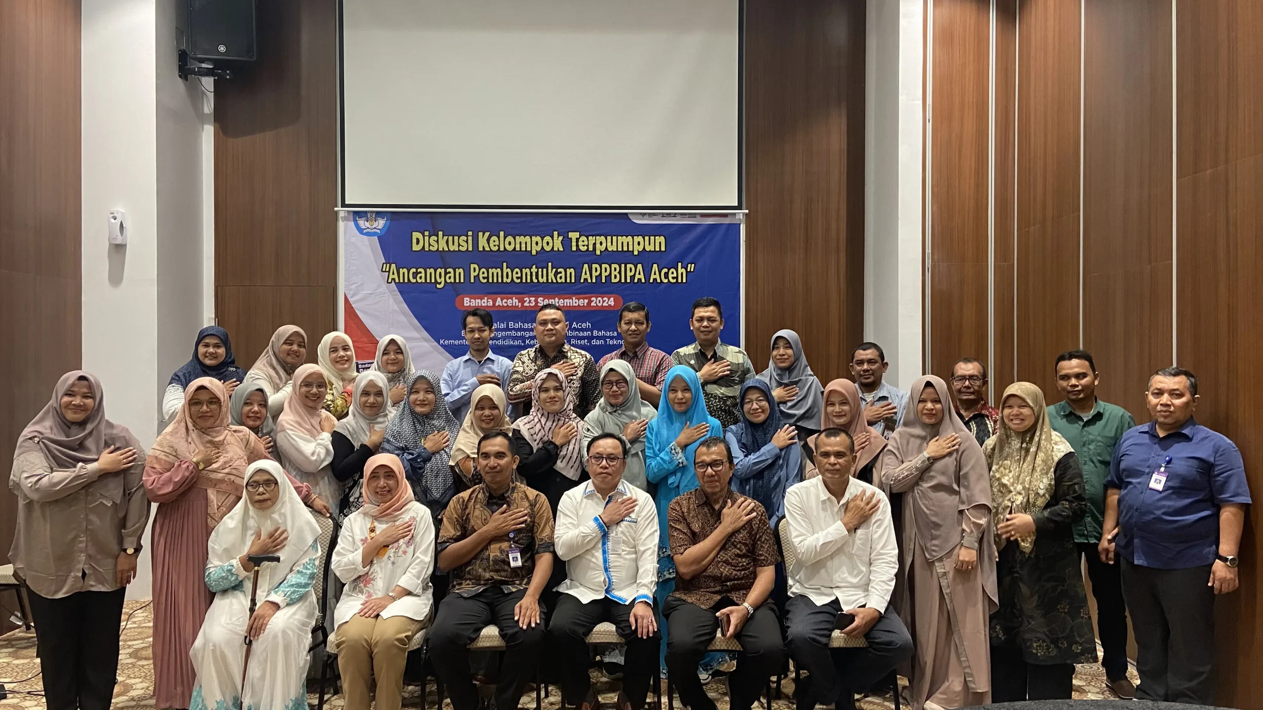 APPBIPA di Aceh Akhirnya Terbentuk Melalui Diskusi Kelompok Terpumpun “Ancangan Pembentukan APPBIPA Aceh”, pada 23 September 2024 di Kota Banda Aceh