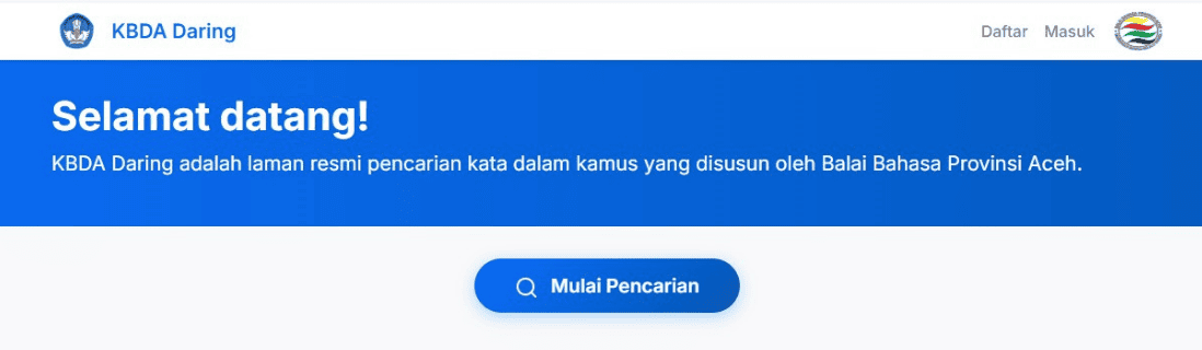 Kamus Bahasa Daerah Aceh Daring
