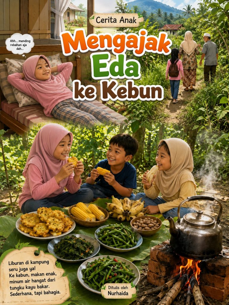 Mengajak Eda ke Kebun